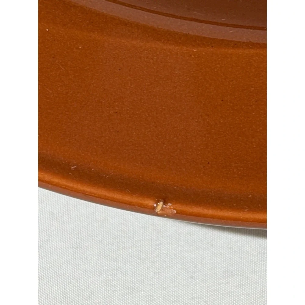 Bob Van Allen for Mikasa My Pie GX850 Terracotta Pie Plate Dish Orange Japan MCM
